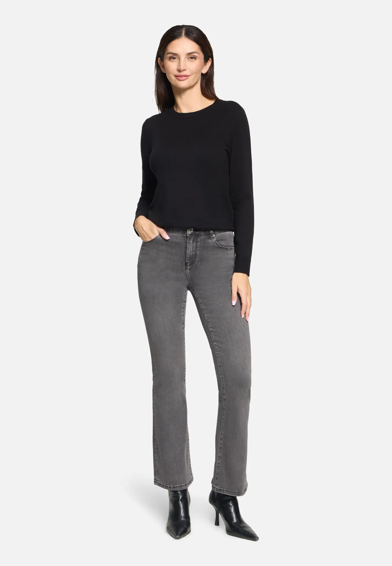 Bootcut Jeans mit Waschung – Bild 2