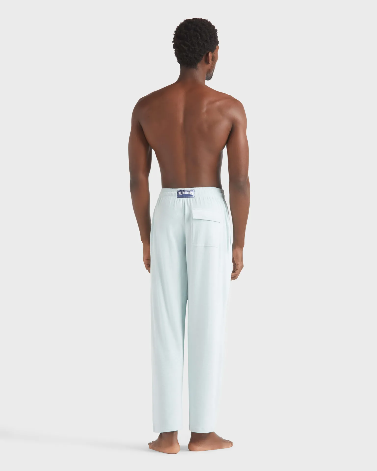 Vilebrequin - Solid Herren Hose Aus Frottee - Hose - Polide - Blau - Größe M – Bild 4