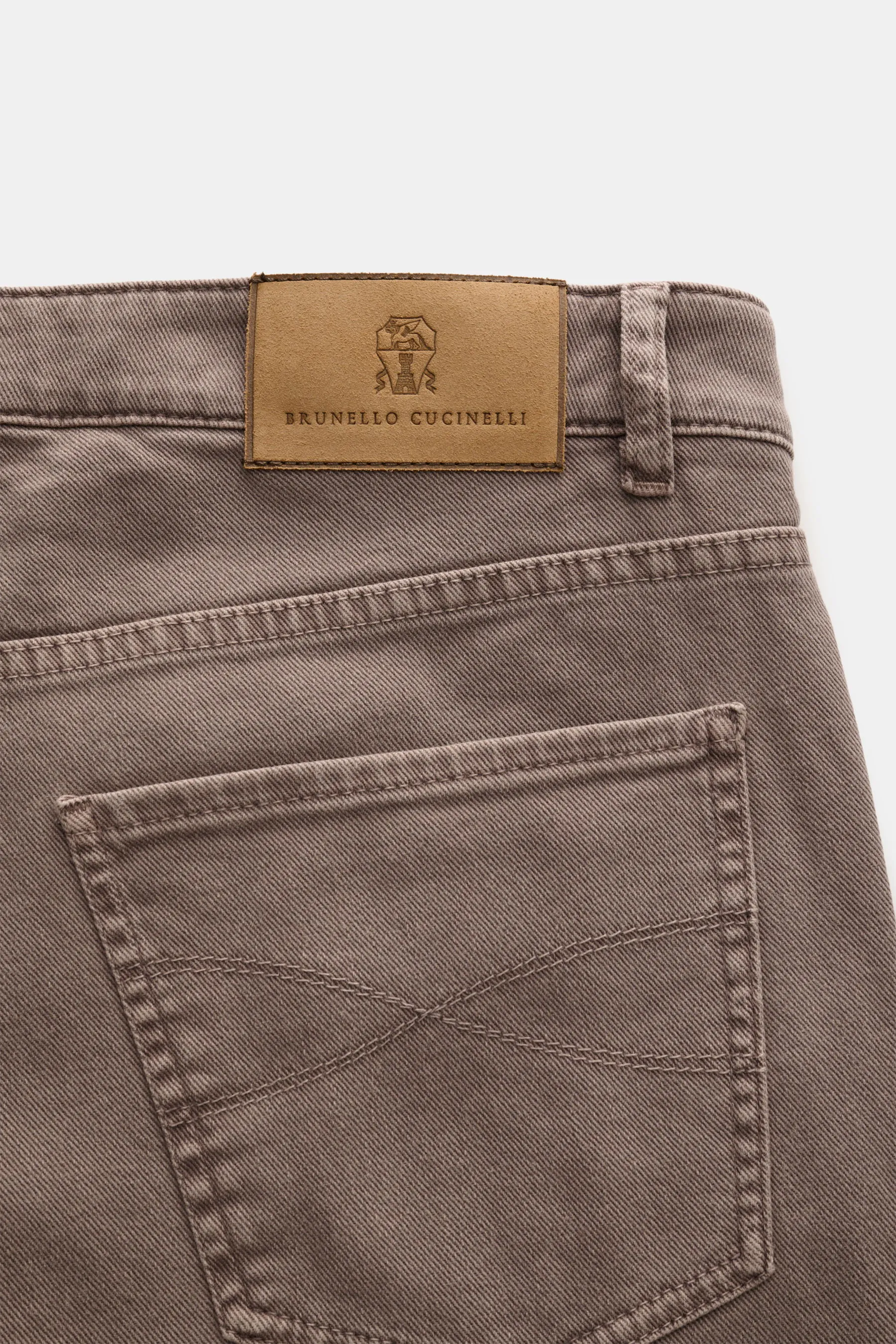 Brunello Cucinelli - Herren - Jeans 'Traditional Fit' taupe – Bild 3