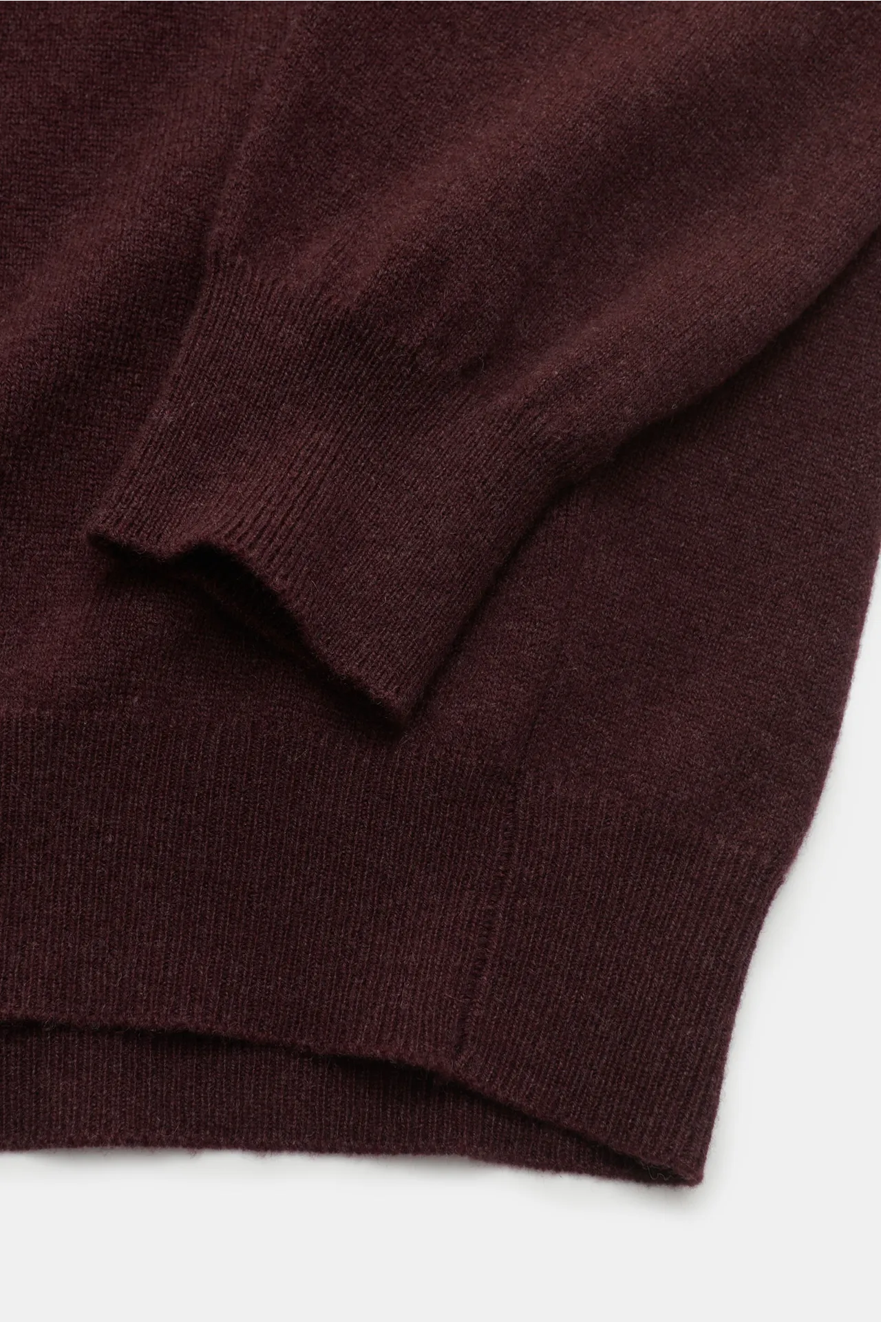 Aida Barni - Herren - Cashmere Rundhalspullover bordeaux – Bild 3