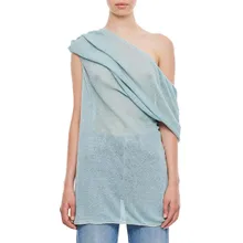 Vitelli - Membrane Linen Draped Top - Größe 1 - blau Vitelli - Membrane Linen Draped Top - Größe 1 - blau