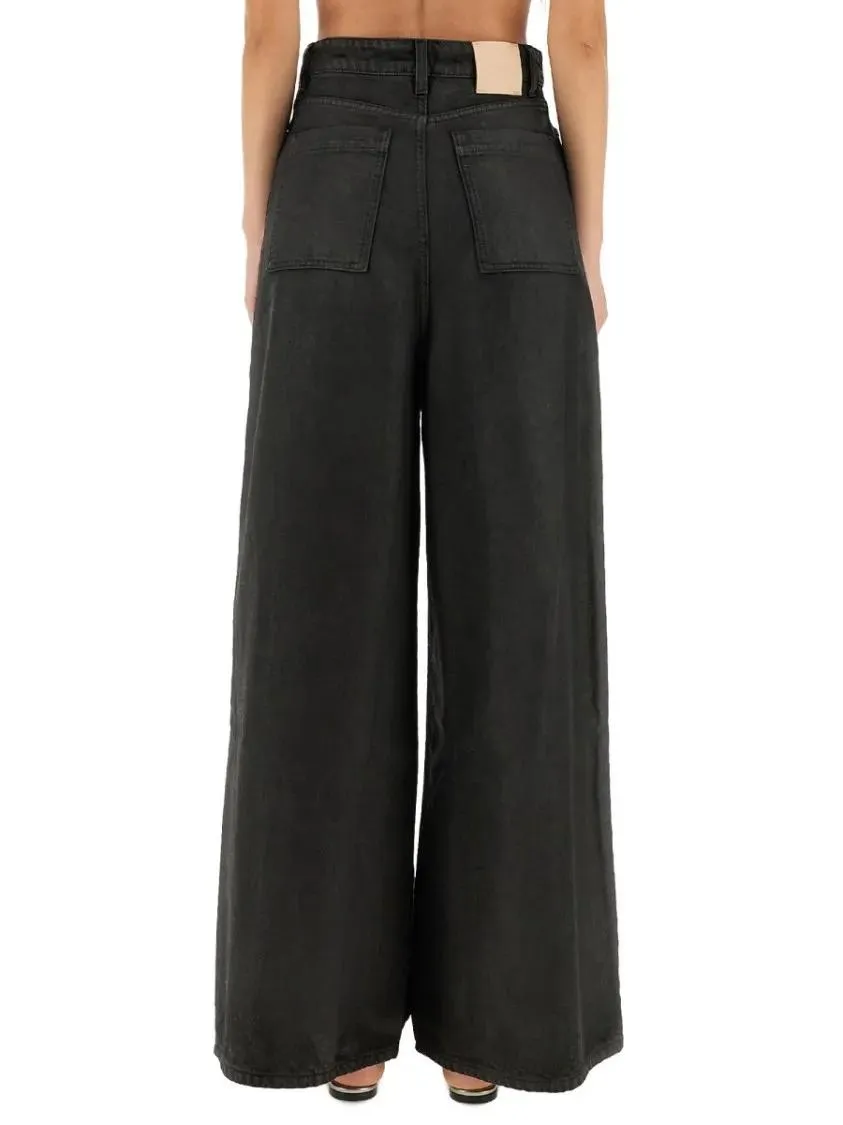 Alysi - "Super Flare" Denim Pants - Größe 28 - schwarz – Bild 3