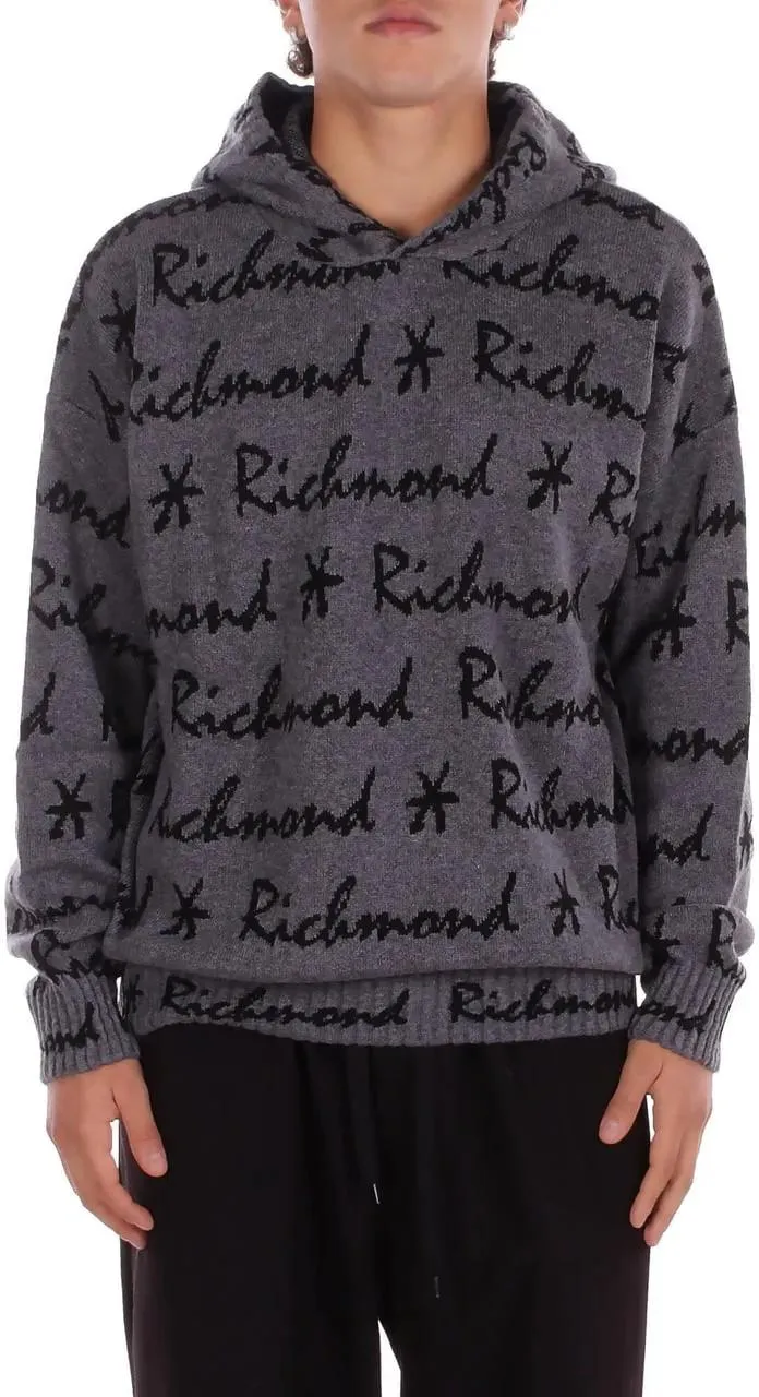 John Richmond - Sweaters Grey - Größe L - grau John Richmond - Sweaters Grey - Größe L - grau
