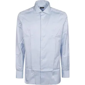 Zegna - Long Sleeve Shirt Blue - Größe 39 - blue Zegna - Long Sleeve Shirt Blue - Größe 39 - blue