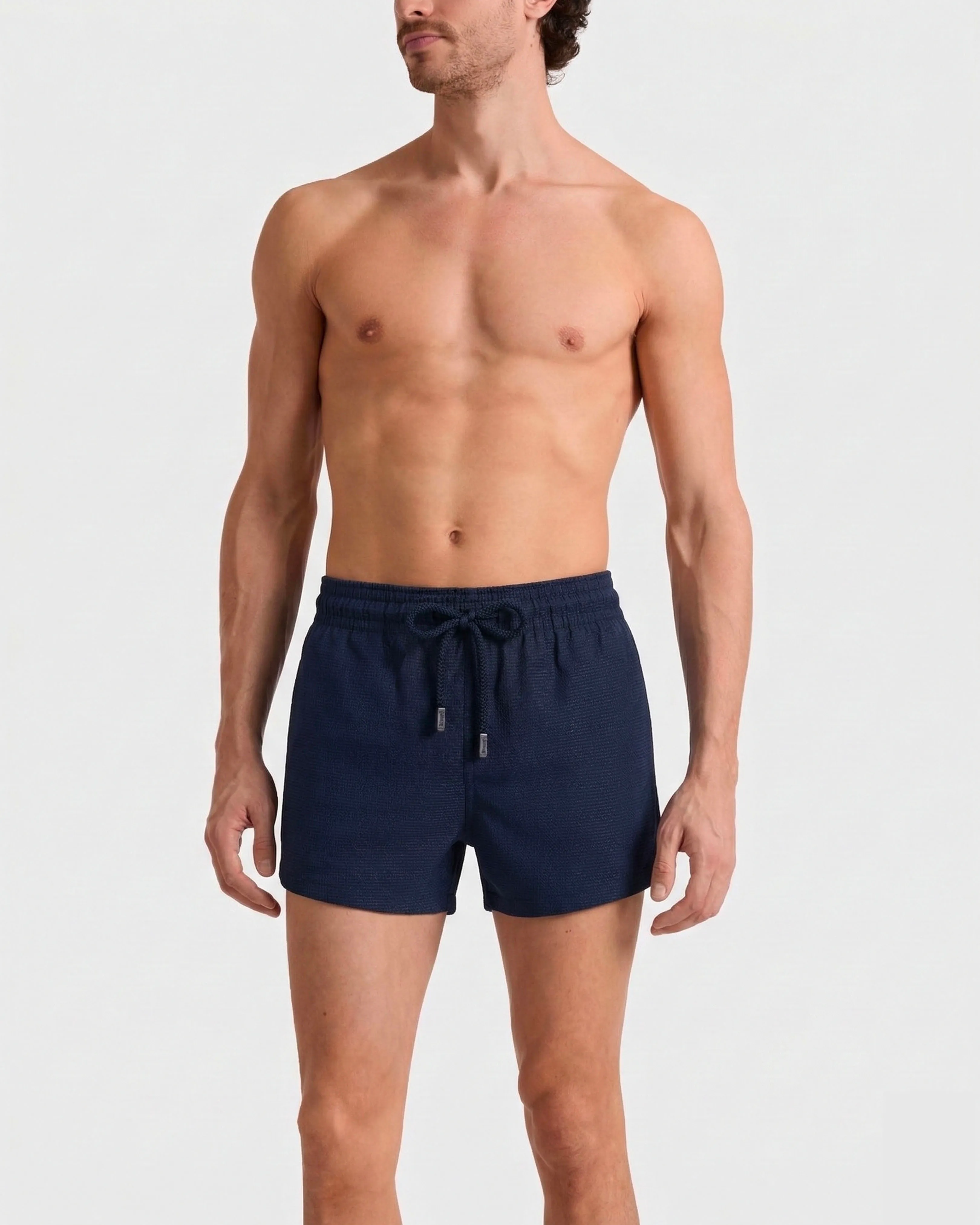 Vilebrequin - Micro Carreaux – Vilebrequin X The Woolmark Company Badeshorts Für Herren Aus Wolle - Bademode - Milton - Blau - Größe XXL – Bild 3