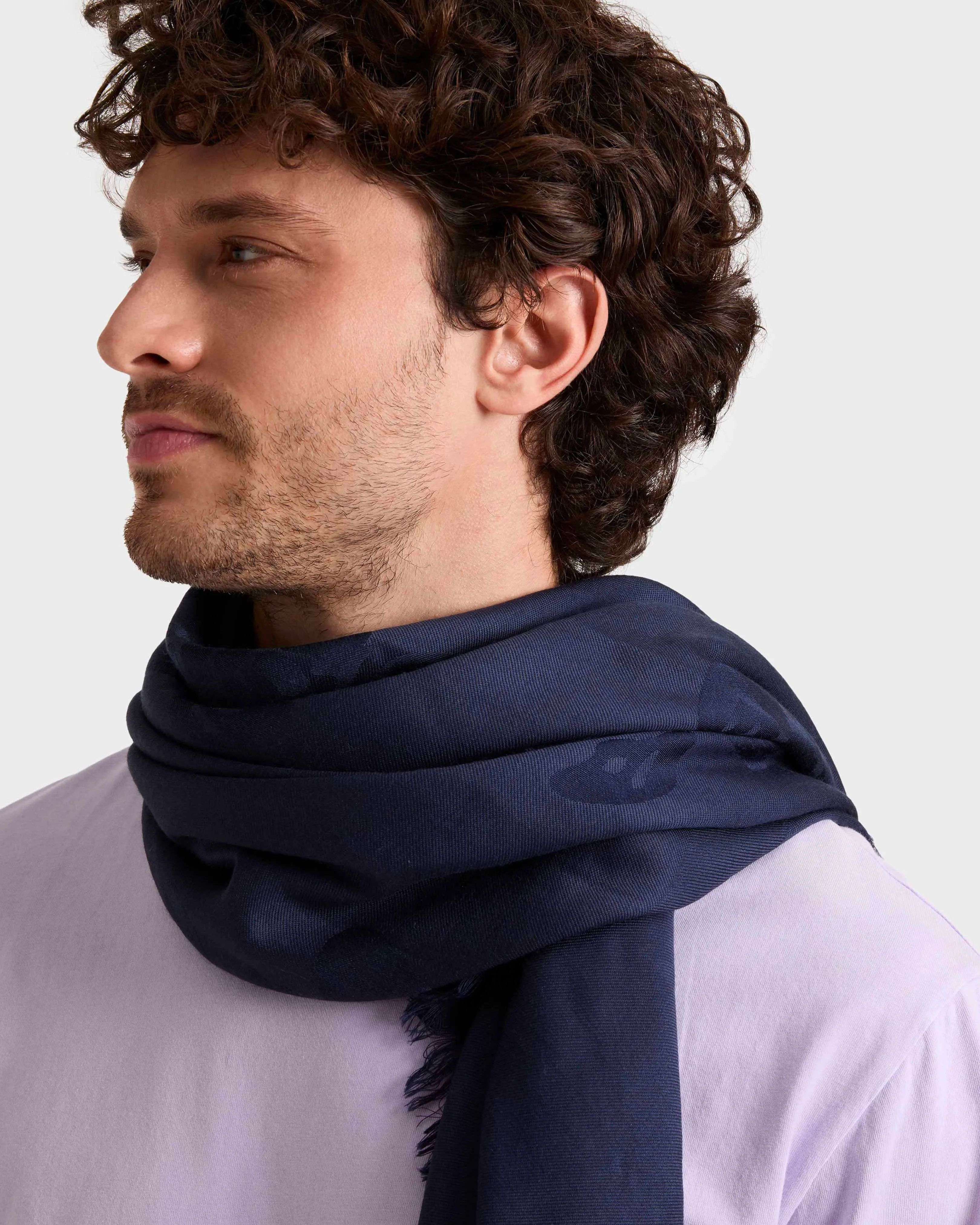 Vilebrequin - Ronde Des Tortues Stola - Halstuch - Sublime - Blau - Größe OSFA – Bild 2