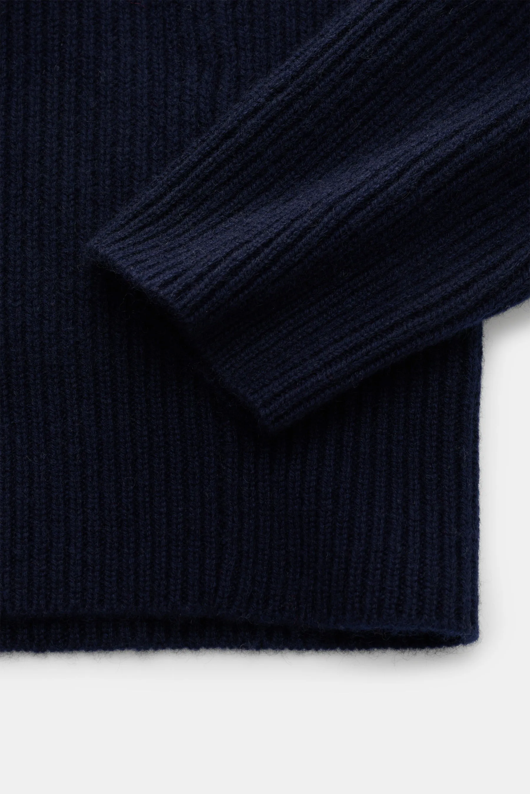 Lisa Yang - Herren - Cashmere Rundhalspullover 'William' navy – Bild 4