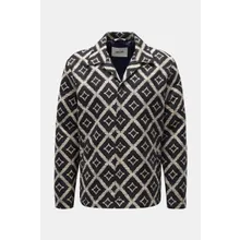 NN.07 - Herren - Jacquard-Jacke %27Clyde%27 navy/creme/schwarz gemustert NN.07 - Herren - Jacquard-Jacke %27Clyde%27 navy/creme/schwarz gemustert