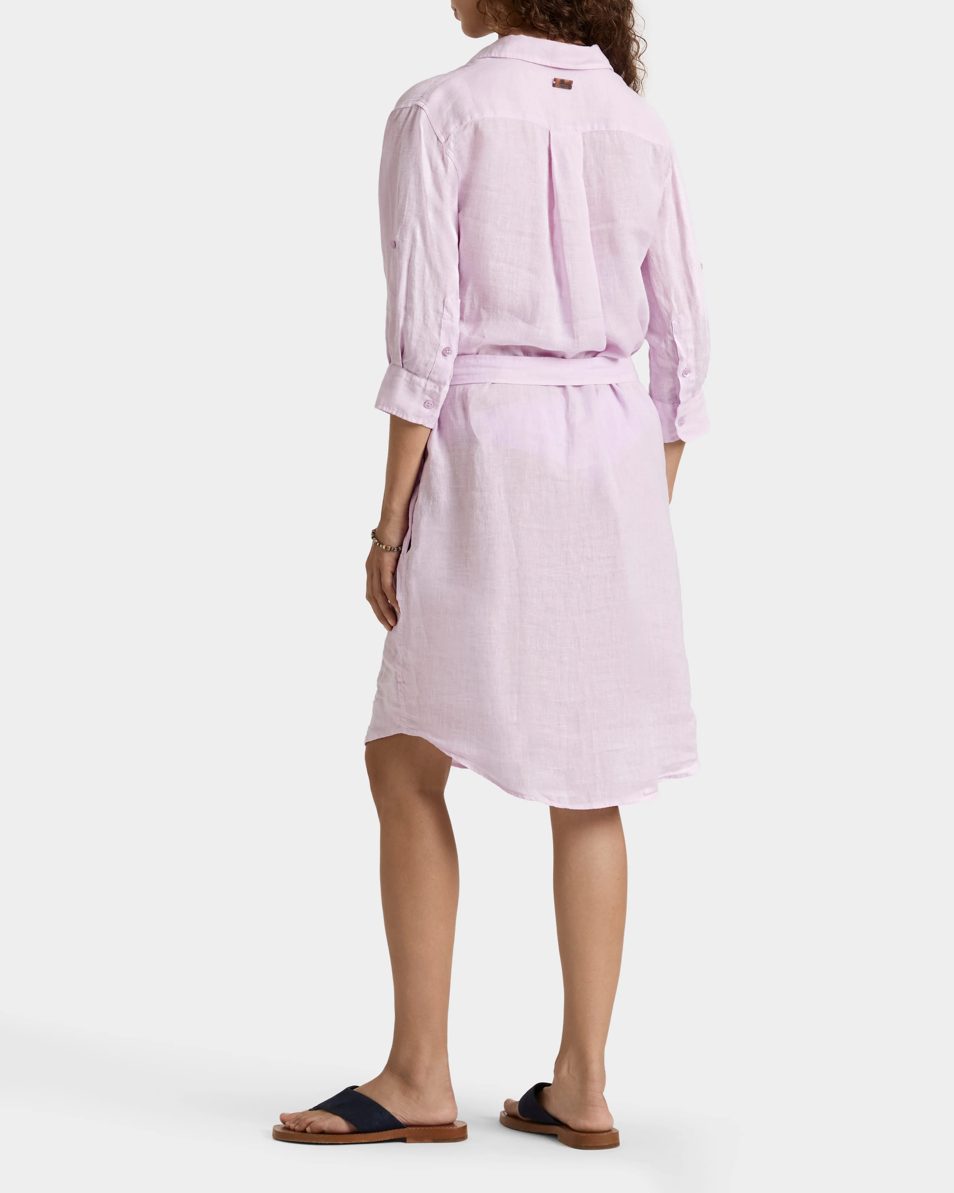 Vilebrequin - Solid Hemdkleid Aus Leinen Für Damen - Kleid - Ludovie - Violett - Größe S – Bild 4