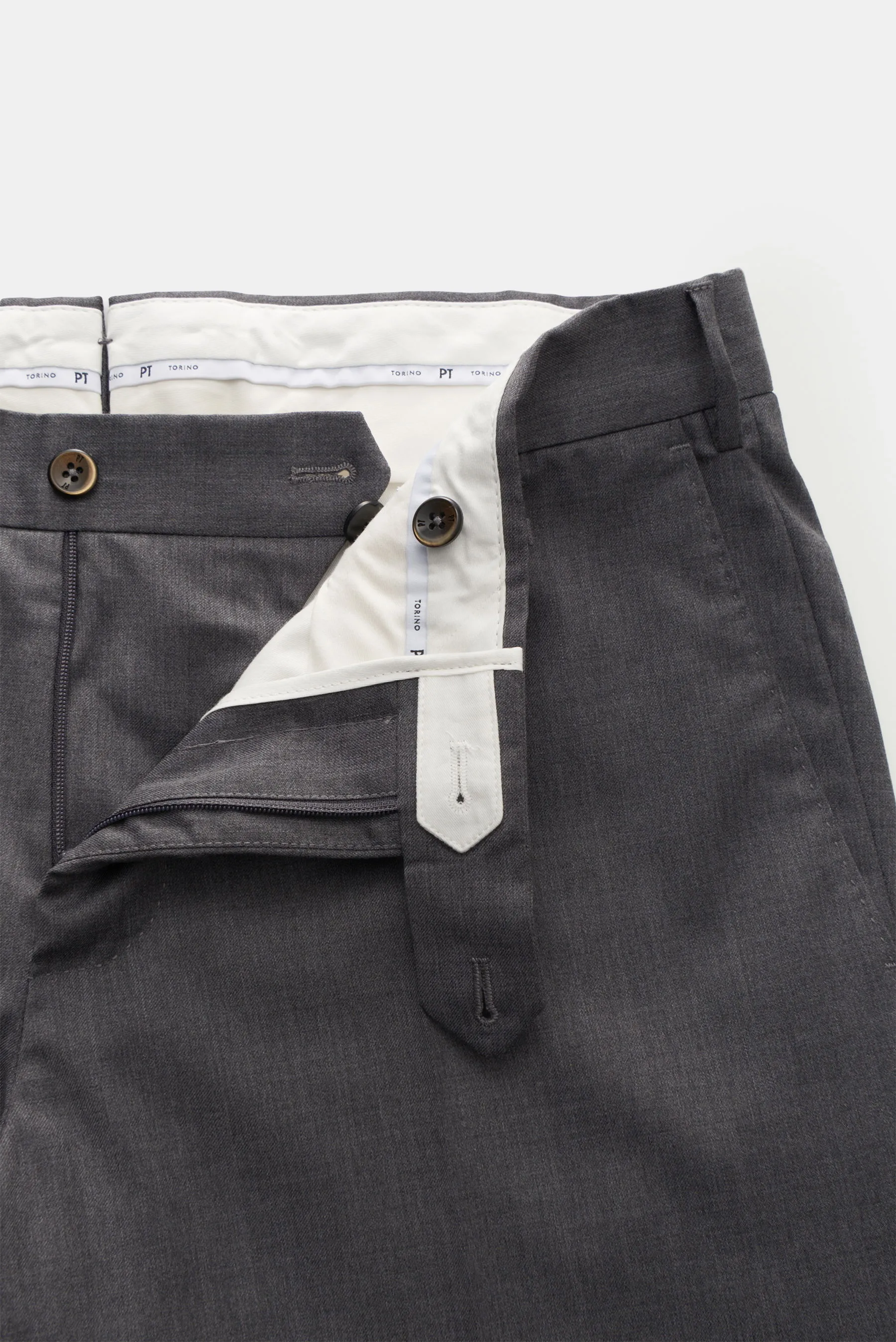 PT Torino - Herren - Wollhose 'Slim Fit' grau – Bild 4