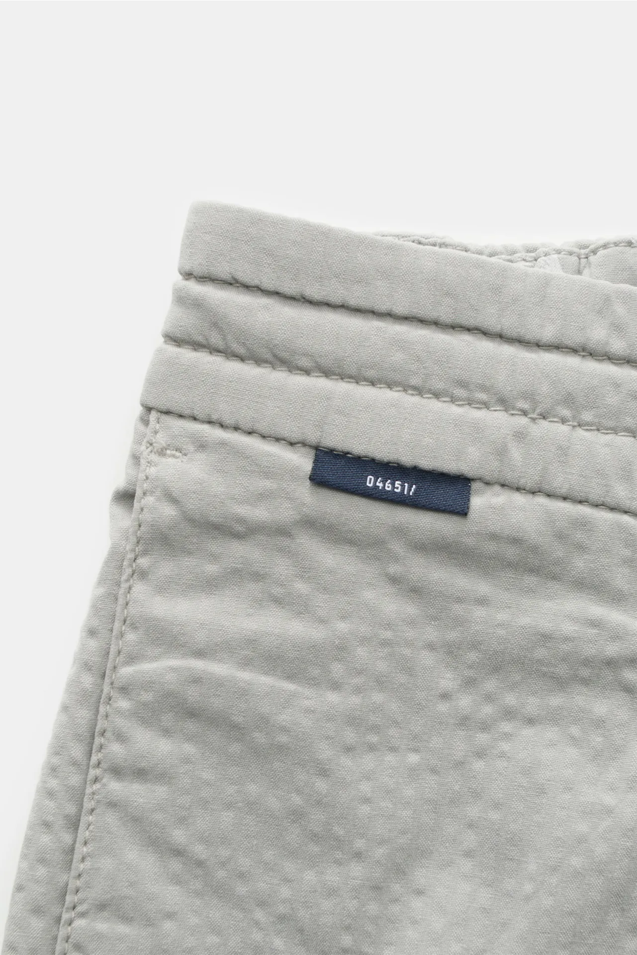 04651/ A trip in a bag - Herren - Seersucker-Bermudas grau – Bild 5