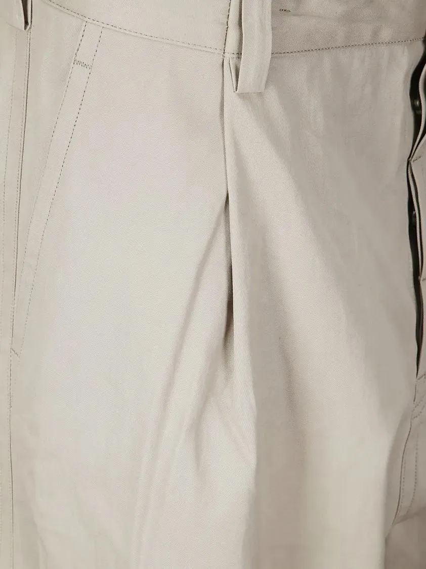 SOFIE D'HOORE - Hammered Cotton Trousers With Straight-Leg Silhoue - Größe 36 - beige – Bild 2