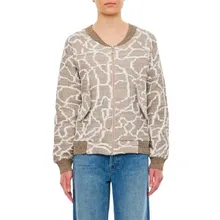 Vitelli - Jacquard Harrington Jacket - Größe 1 - beige Vitelli - Jacquard Harrington Jacket - Größe 1 - beige