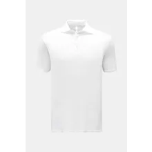 04651/ A trip in a bag - Herren - Leinen Jersey-Poloshirt weiß 04651/ A trip in a bag - Herren - Leinen Jersey-Poloshirt weiß