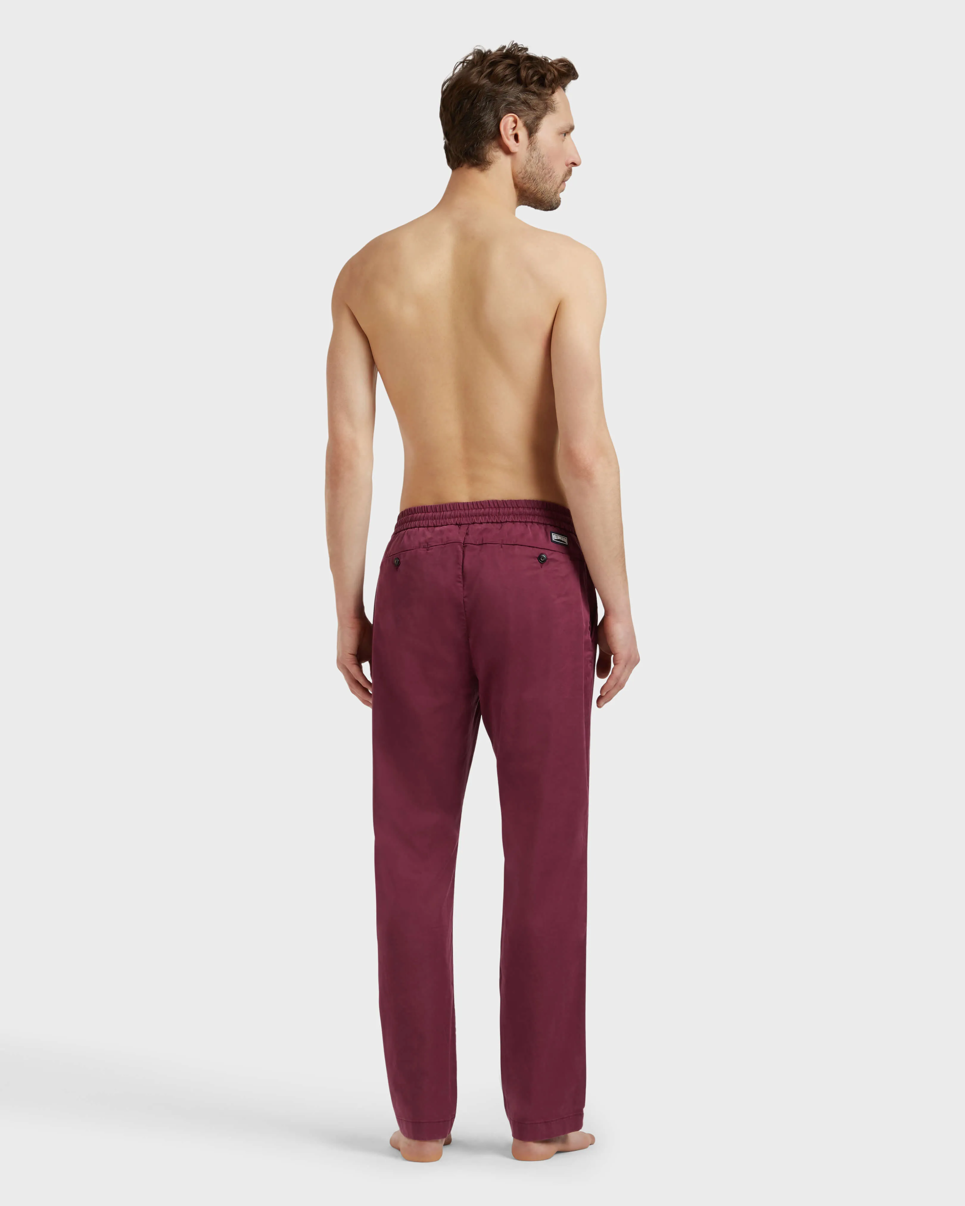 Vilebrequin - Hose Aus Tencel-satin Mit Elastischem Bund Für Herren - Jeanshose - Clemence - Rot - Größe 28 – Bild 4