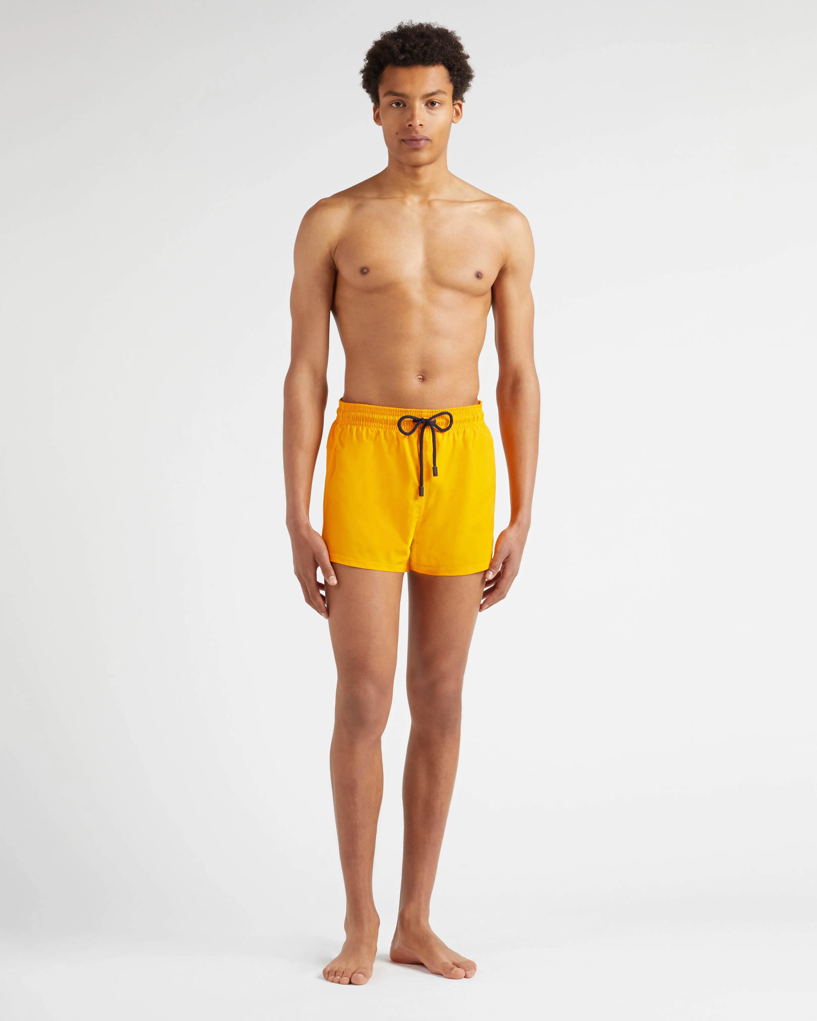 Vilebrequin - Kurze Und Figurbetonte Einfarbige Stretch-bademode Für Herren - Bademode - Man - Orange - Größe L – Bild 3