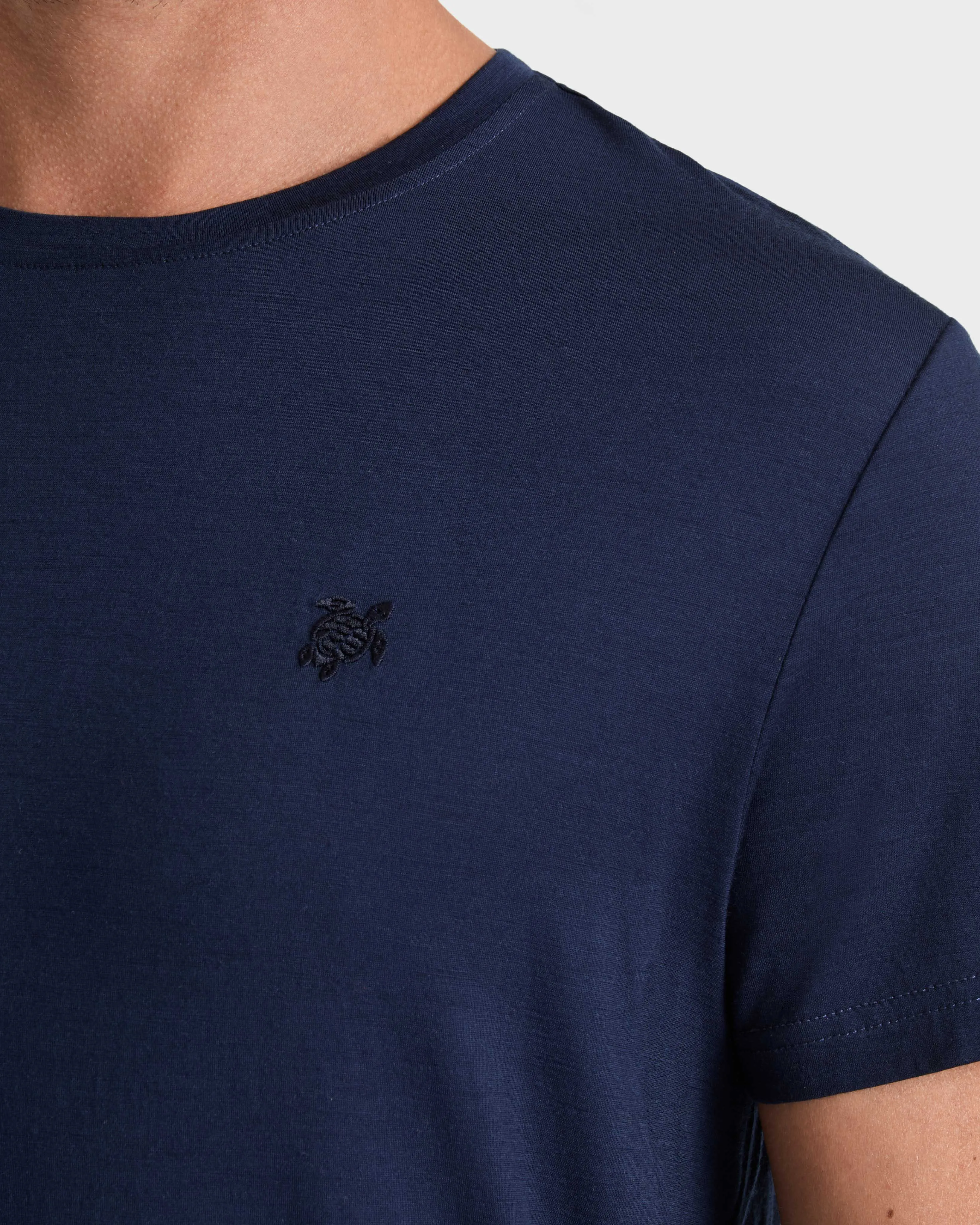 Vilebrequin - Solid Woll-t-shirt Für Herren - T-shirt - Thom - Blau - Größe XXXL – Bild 5