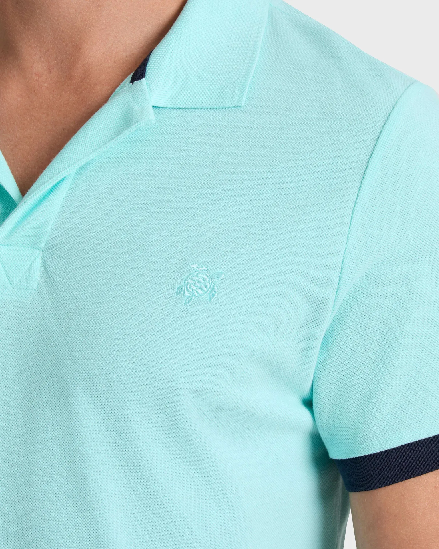 Vilebrequin - Solid Polohemd Aus Baumwolle Für Herren - Polohemd - Palatin - Blau - Größe XXL – Bild 5
