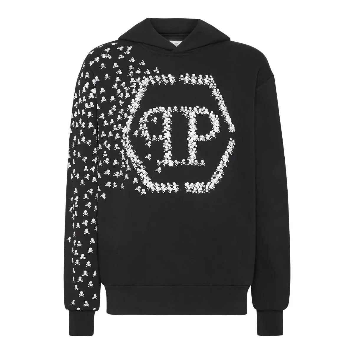 Philipp Plein - Hoodie Skull&Bones - Größe L - schwarz Philipp Plein - Hoodie Skull&Bones - Größe L - schwarz