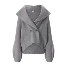 TOTEME - Strickjacke aus Wollmix - Größe M - grau TOTEME - Strickjacke aus Wollmix - Größe M - grau