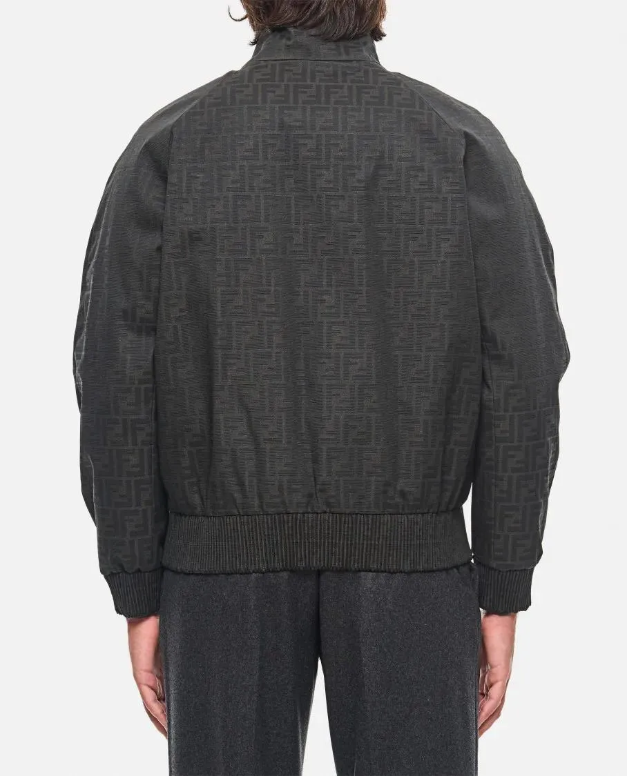 Fendi - Blouson Coated Canvas Logo - Größe 48 - schwarz – Bild 3