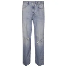 Haikure - Light-Wash Denim Jeans With Distressed Knee Detail - Größe 32 - blau Haikure - Light-Wash Denim Jeans With Distressed Knee Detail - Größe 32 - blau