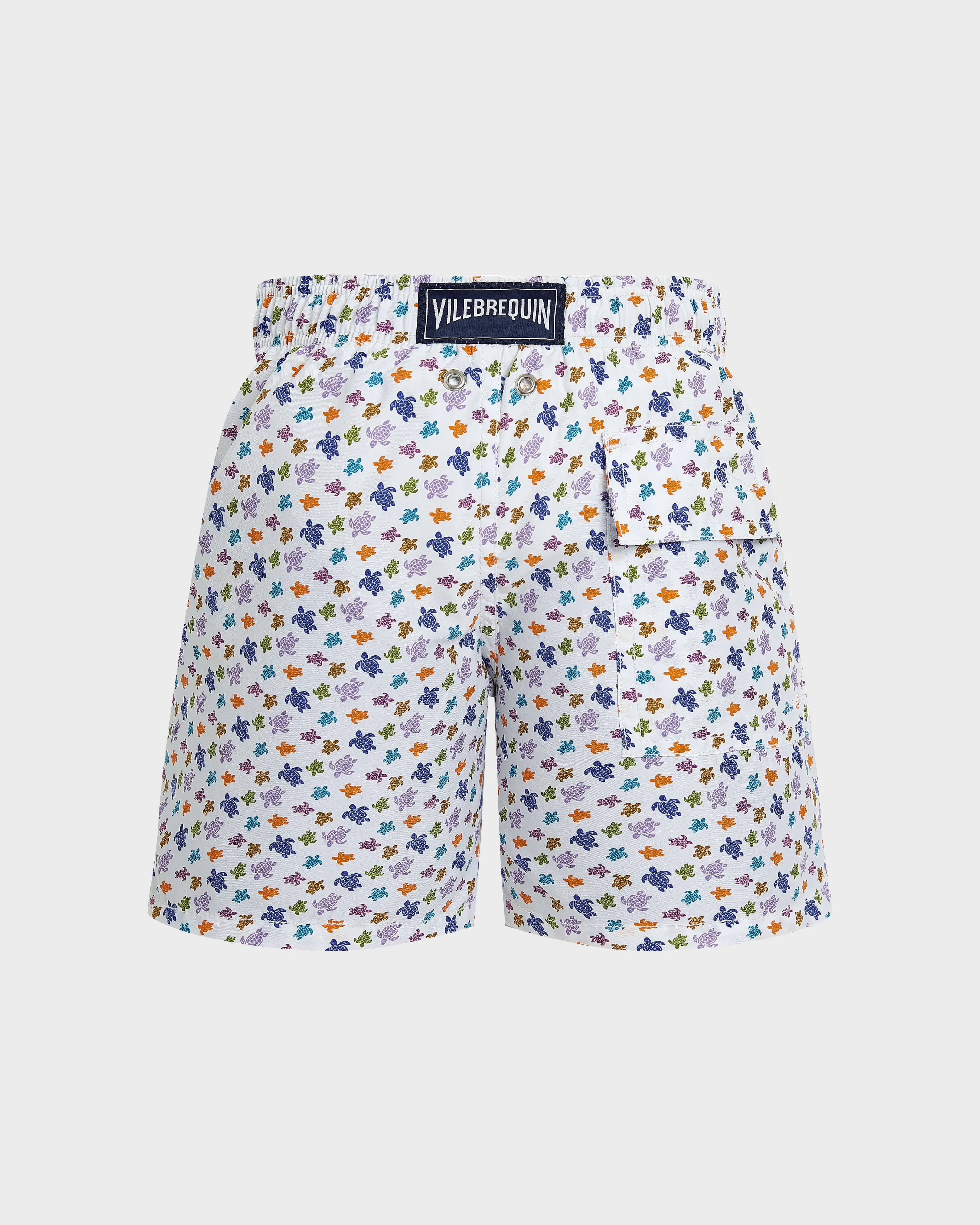 Vilebrequin - Micro Ronde Des Tortues Badeshorts Für Jungen - Bademode - Jim - Weiss - Größe 10 – Bild 2