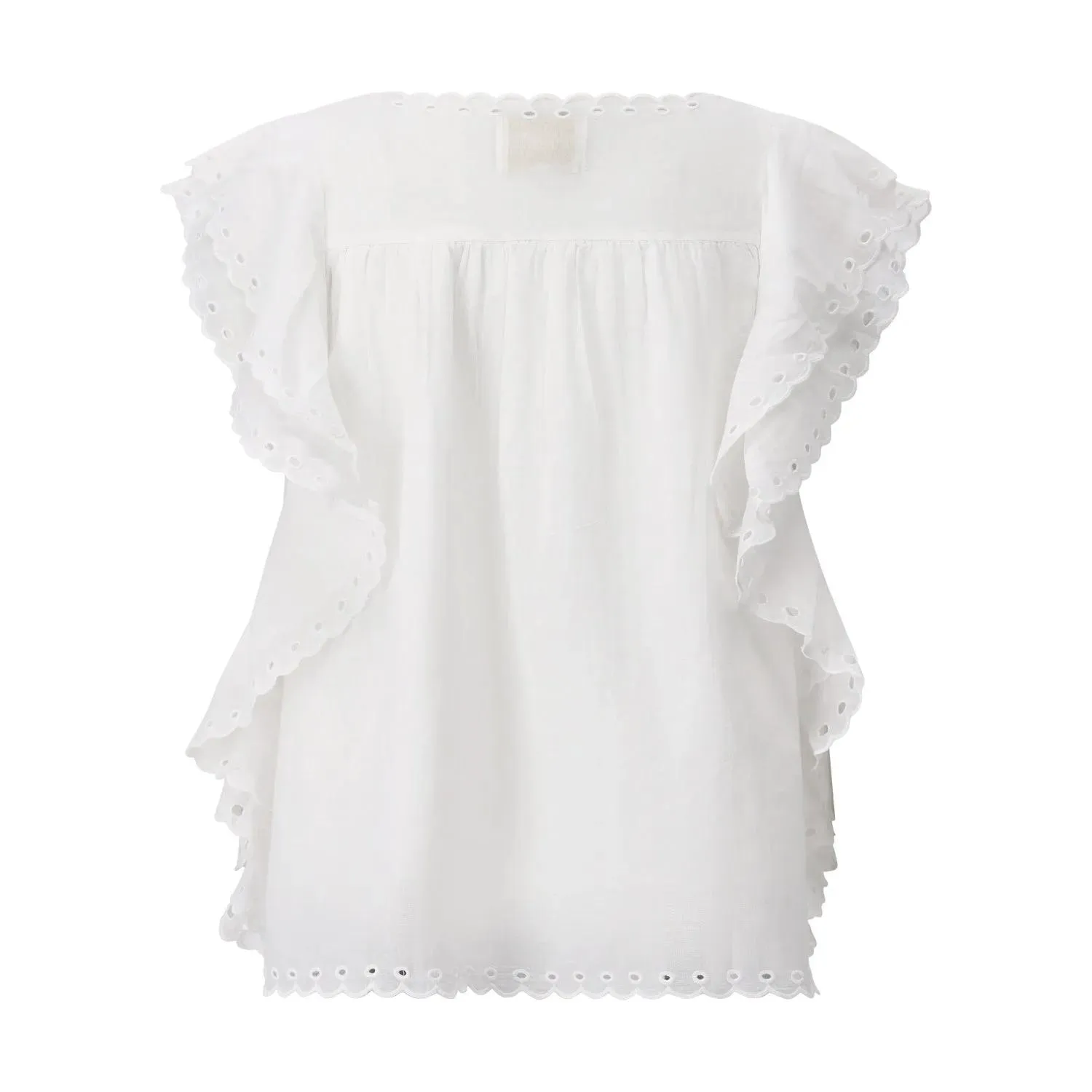 STELLA FOREST - Blusenshirt Jayna mit Stickerei - Größe 34 - weiß – Bild 4