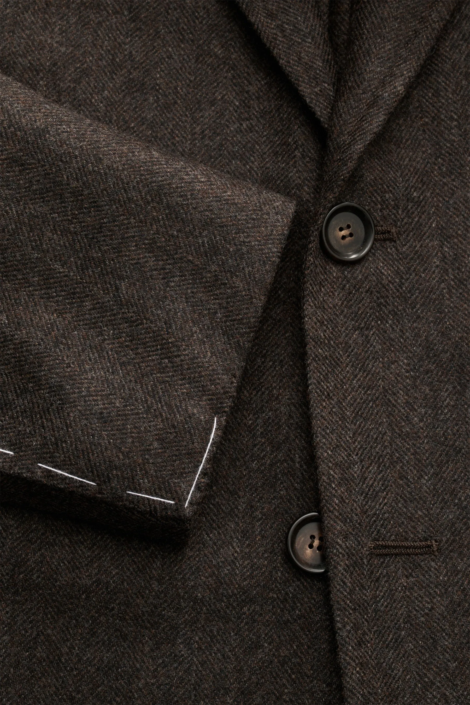 Stile Latino - Herren - Sakko 'Vincenzo' dunkelbraun meliert – Bild 2