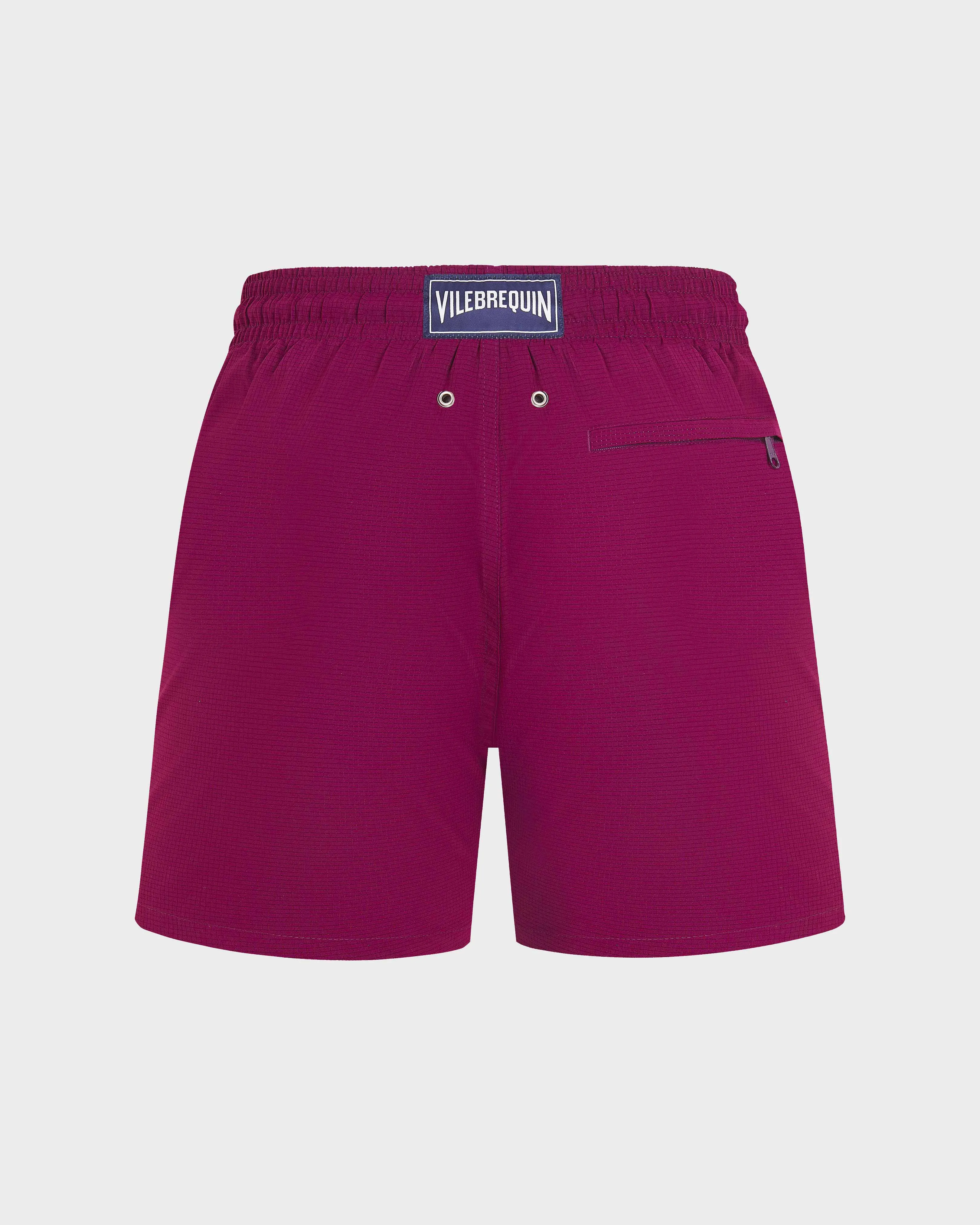 Vilebrequin - Ultraleichte Und Verstaubare Solid Badeshorts Mit Mikroperforation Für Herren - Bademode - Mahina - Violett - Größe XL – Bild 2