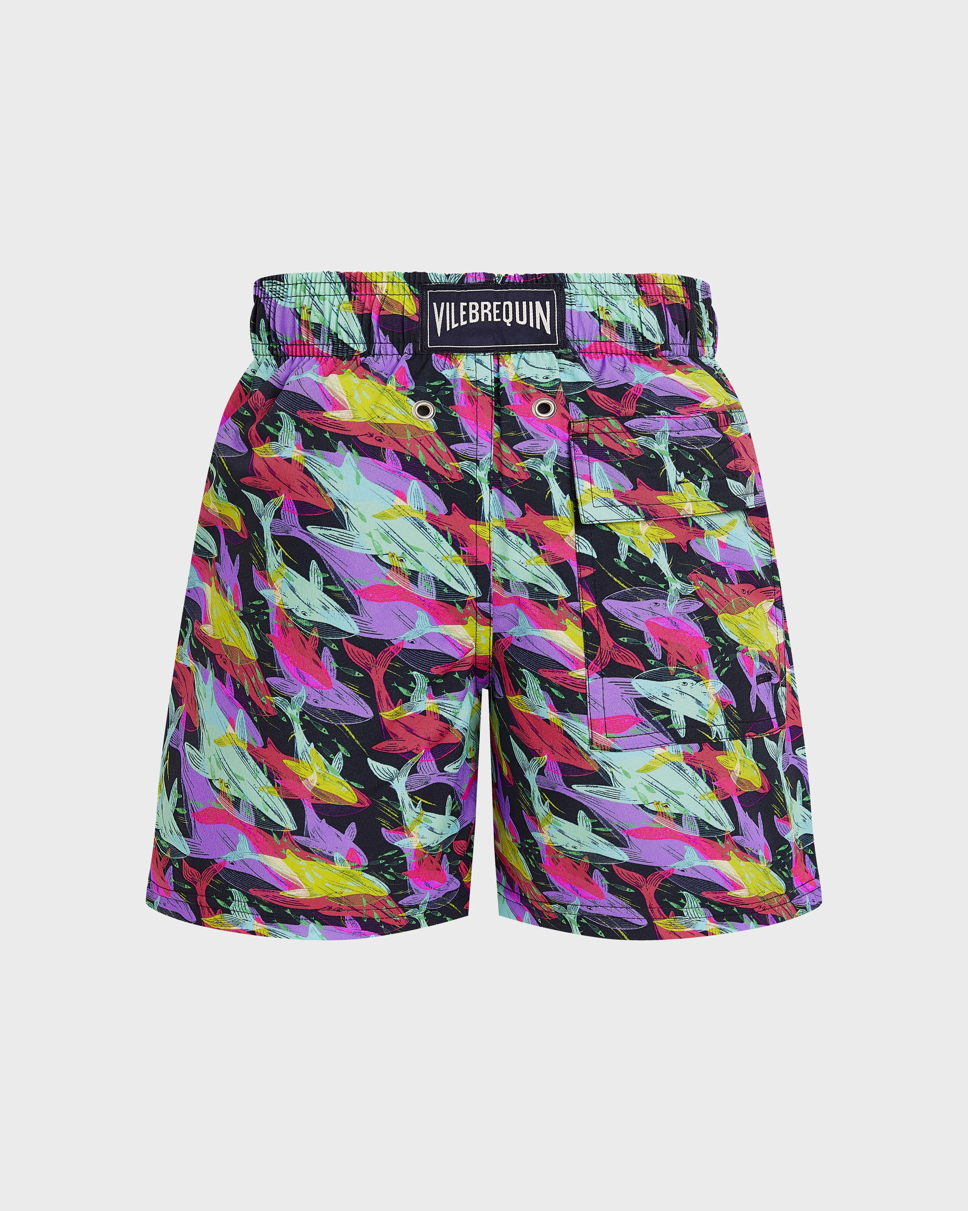 Vilebrequin - Whales Offset Stretch-badeshorts Für Jungen - Bademode - Jirise - Blau - Größe 8 – Bild 2