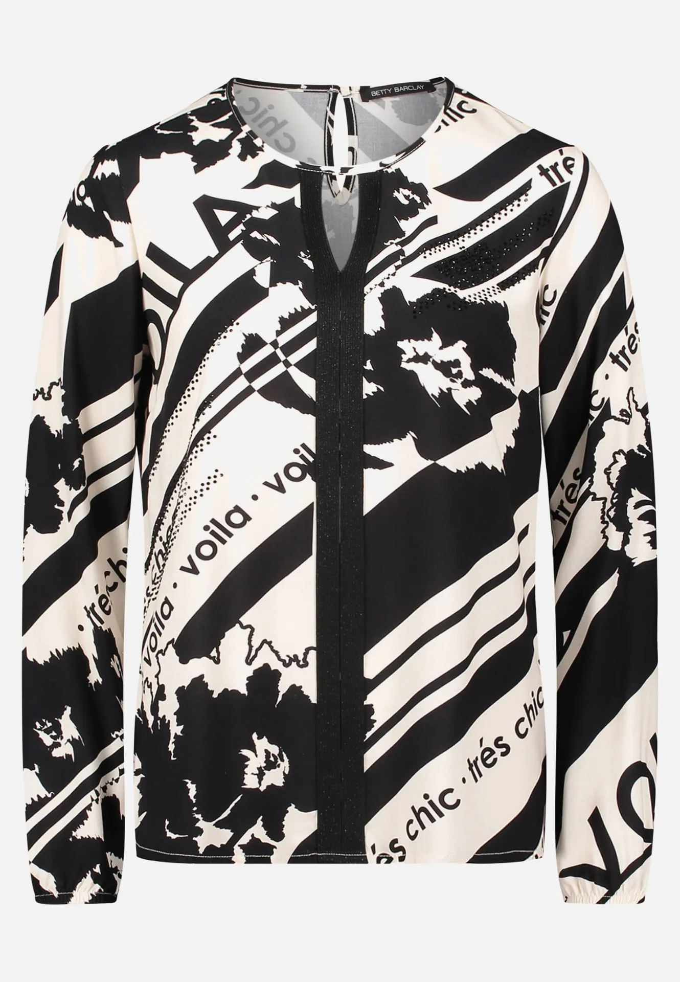 Schlupfbluse mit Rundhalsausschnitt – Bild 2