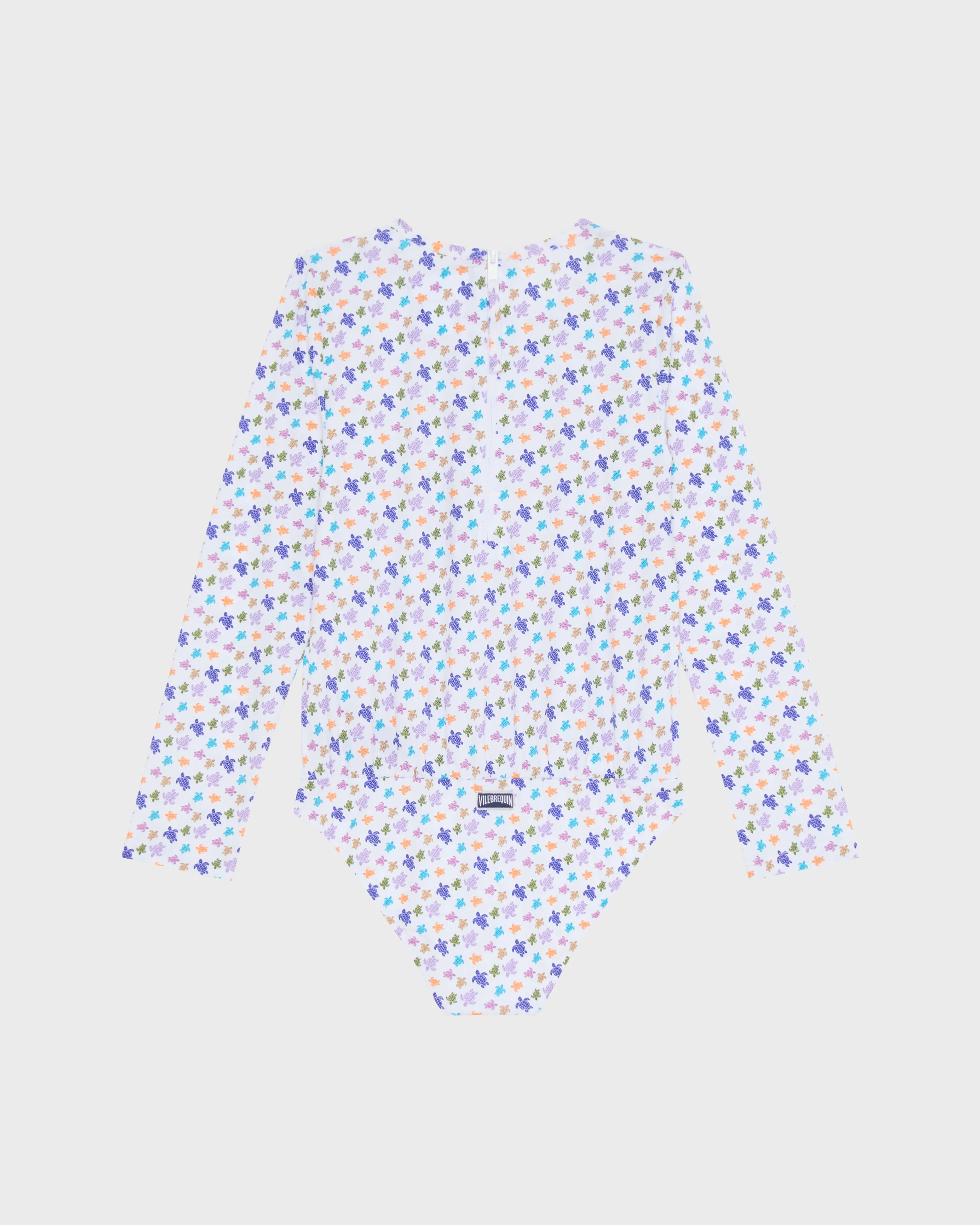 Vilebrequin - Micro Ronde Des Tortues Rashguard-badeanzug Mit Reißverschluss Für Mädchen - Rashguard - Galaxy - Weiss - Größe 12 – Bild 2