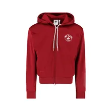 ADIDAS X WALES BONNER - Bordeaux Cotton Blend Zip-Up Hoodie - Größe S - rot ADIDAS X WALES BONNER - Bordeaux Cotton Blend Zip-Up Hoodie - Größe S - rot