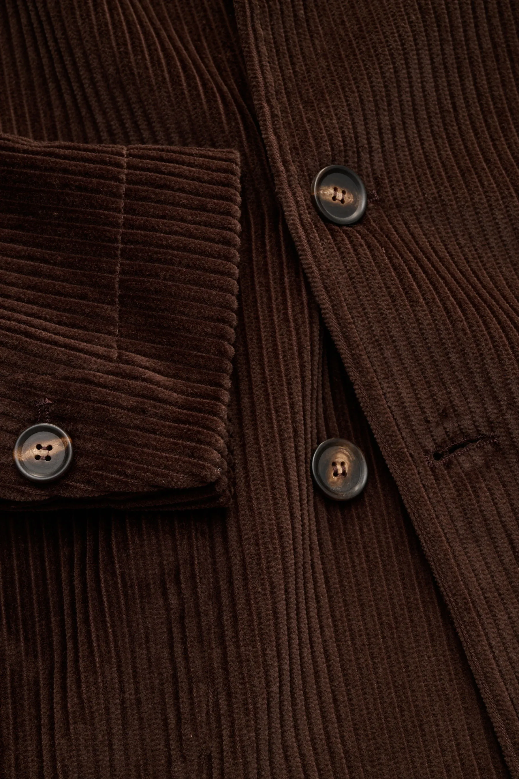 Doppiaa - Herren - Cord-Sakko 'Aansonia' dunkelbraun – Bild 2