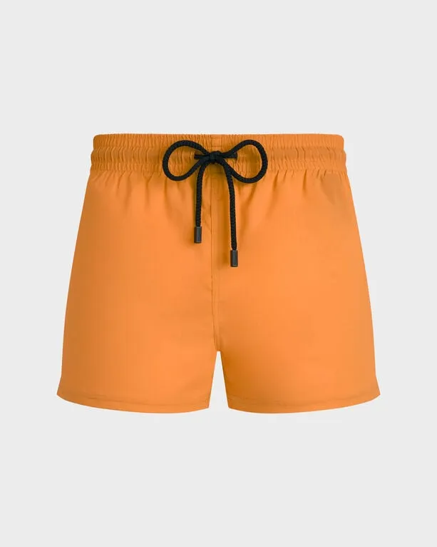 Vilebrequin - Kurze Und Figurbetonte Einfarbige Stretch-bademode Für Herren - Bademode - Man - Orange - Größe M Vilebrequin - Kurze Und Figurbetonte Einfarbige Stretch-bademode Für Herren - Bademode - Man - Orange - Größe M