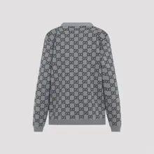 Gucci - Gg Knit Grey And Black Wool Cardigan - Größe M - grau Gucci - Gg Knit Grey And Black Wool Cardigan - Größe M - grau