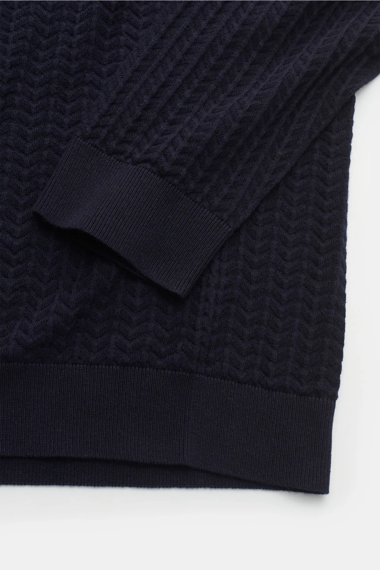 Giorgio Armani - Herren - Feinstrick-Rundhalspullover navy – Bild 3