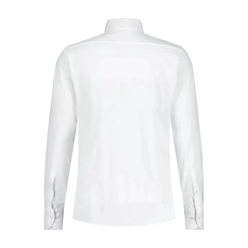 fakts - Slim-Fit Hemd aus Jersey - Größe XL - white – Bild 2