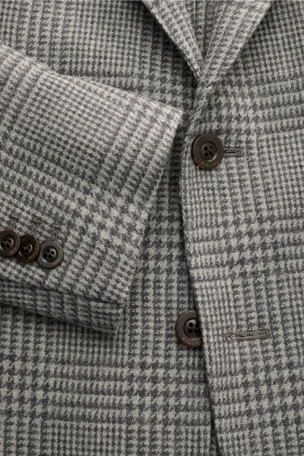 Boglioli - Herren - Sakko 'K. Jacket' hellgrau/dunkelgrau kariert – Bild 2