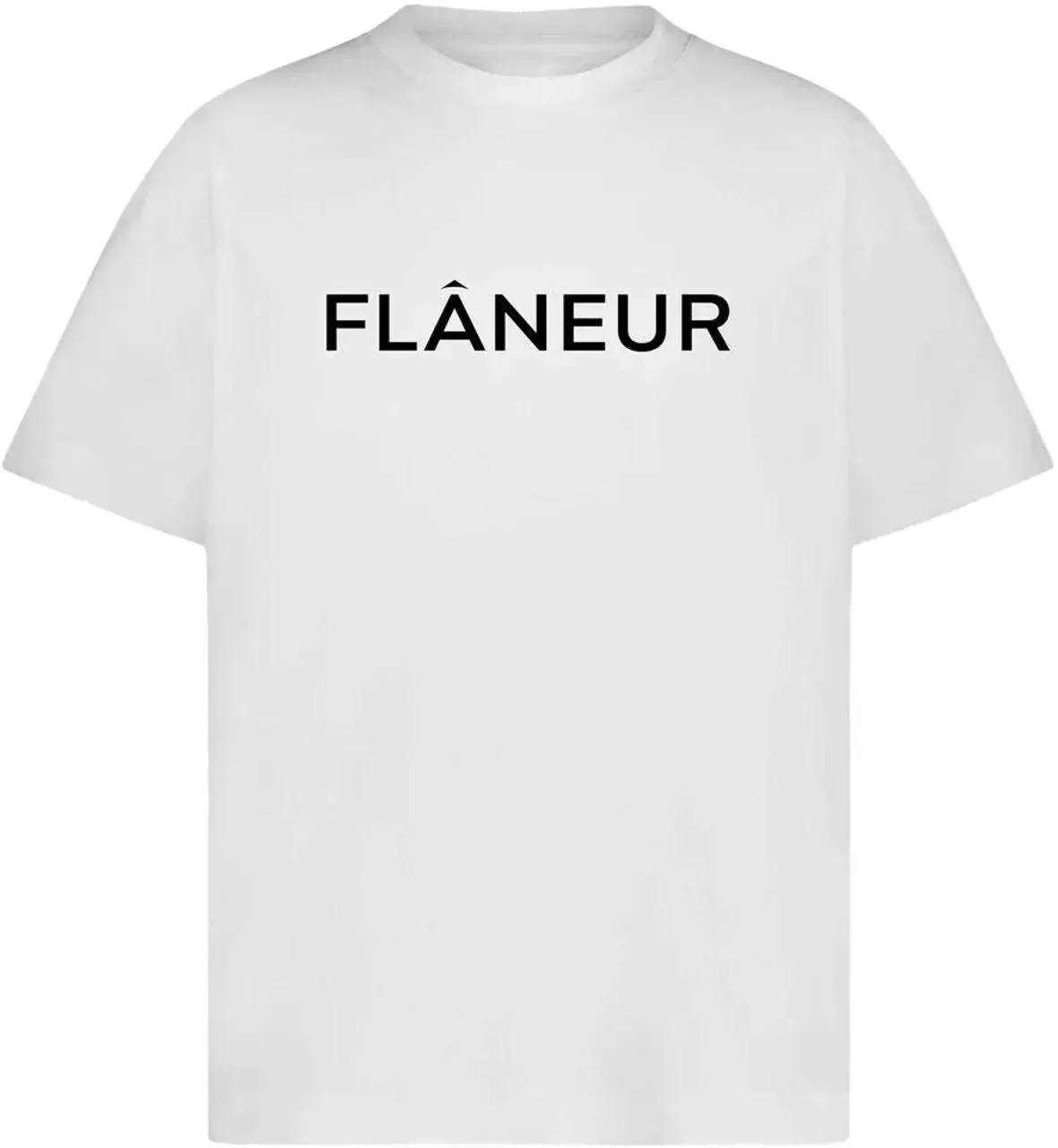 Flâneur - Printed Logo T-Shirt White - Größe XXL - weiß Flâneur - Printed Logo T-Shirt White - Größe XXL - weiß