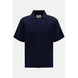 Lisa Yang - Herren - Cashmere Kurzarm-Strickhemd %27Ethan%27 navy Lisa Yang - Herren - Cashmere Kurzarm-Strickhemd %27Ethan%27 navy