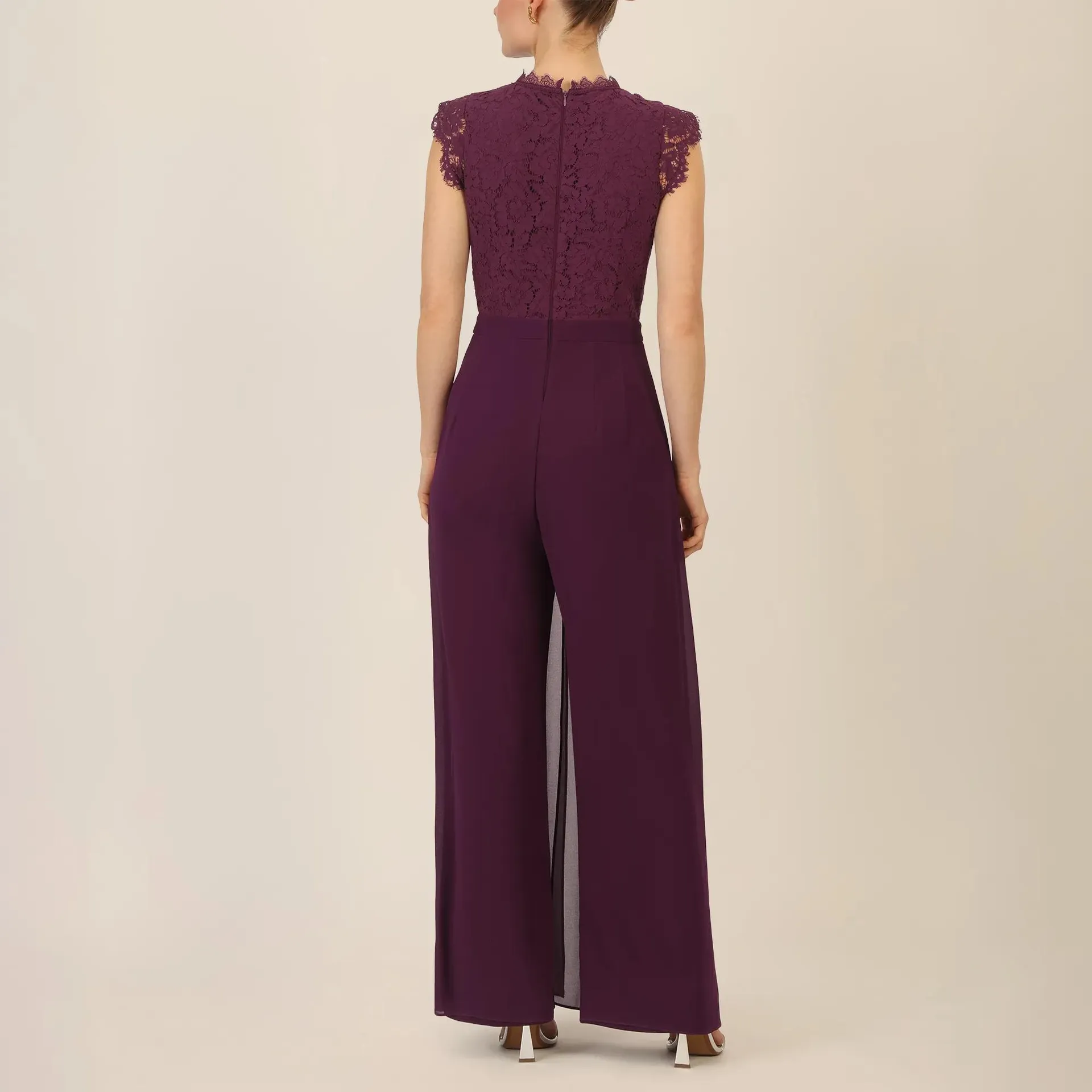 Apart - Overall mit Spitzenoberteil - Größe 36 - violett – Bild 2