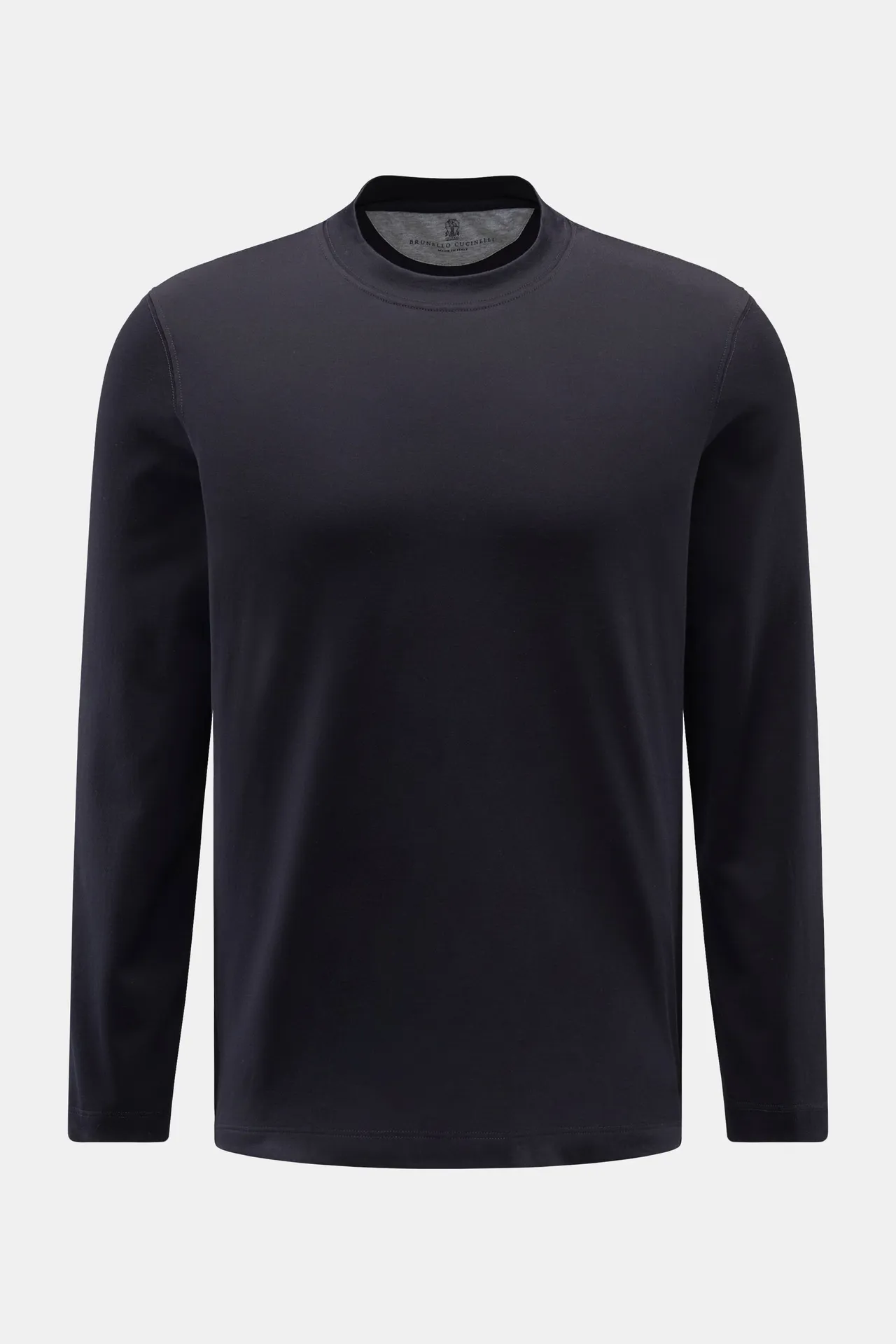 Brunello Cucinelli - Herren - Rundhals-Longsleeve navy Brunello Cucinelli - Herren - Rundhals-Longsleeve navy