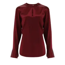 VAN LAACK - Bluse Modern Fit Uni - Größe 46 - rot VAN LAACK - Bluse Modern Fit Uni - Größe 46 - rot