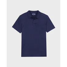 Vilebrequin - Einfarbiges Polohemd Aus Leinenjersey Für Herren - Polohemd - Pyramid - Blau - Größe S Vilebrequin - Einfarbiges Polohemd Aus Leinenjersey Für Herren - Polohemd - Pyramid - Blau - Größe S