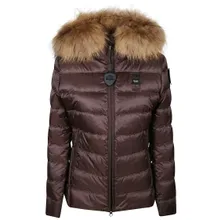 Blauer - Quilted Brown Down Coat - Größe S - schwarz Blauer - Quilted Brown Down Coat - Größe S - schwarz