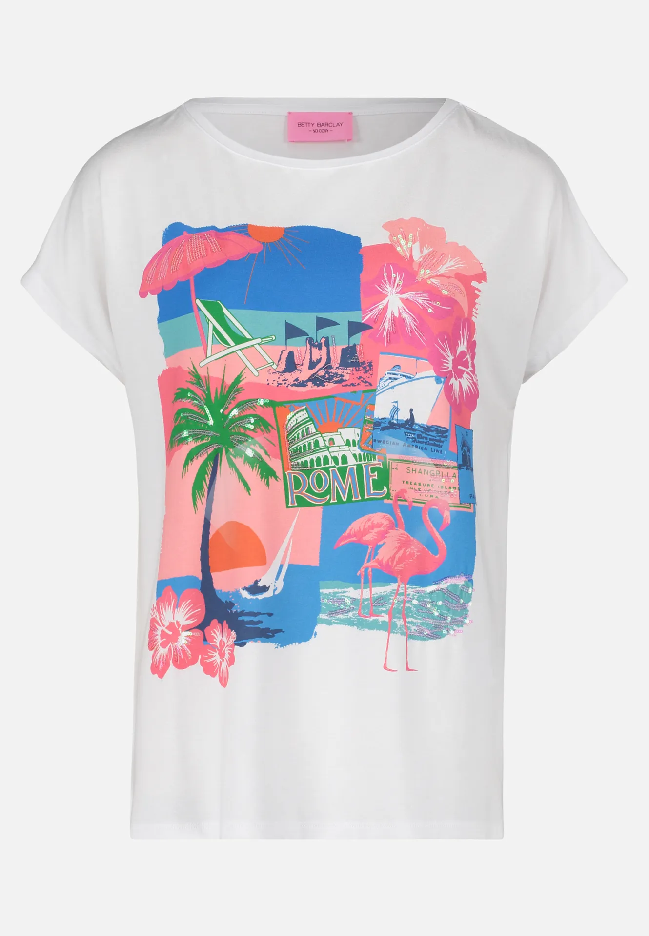 Basic Shirt mit Aufdruck – Bild 3