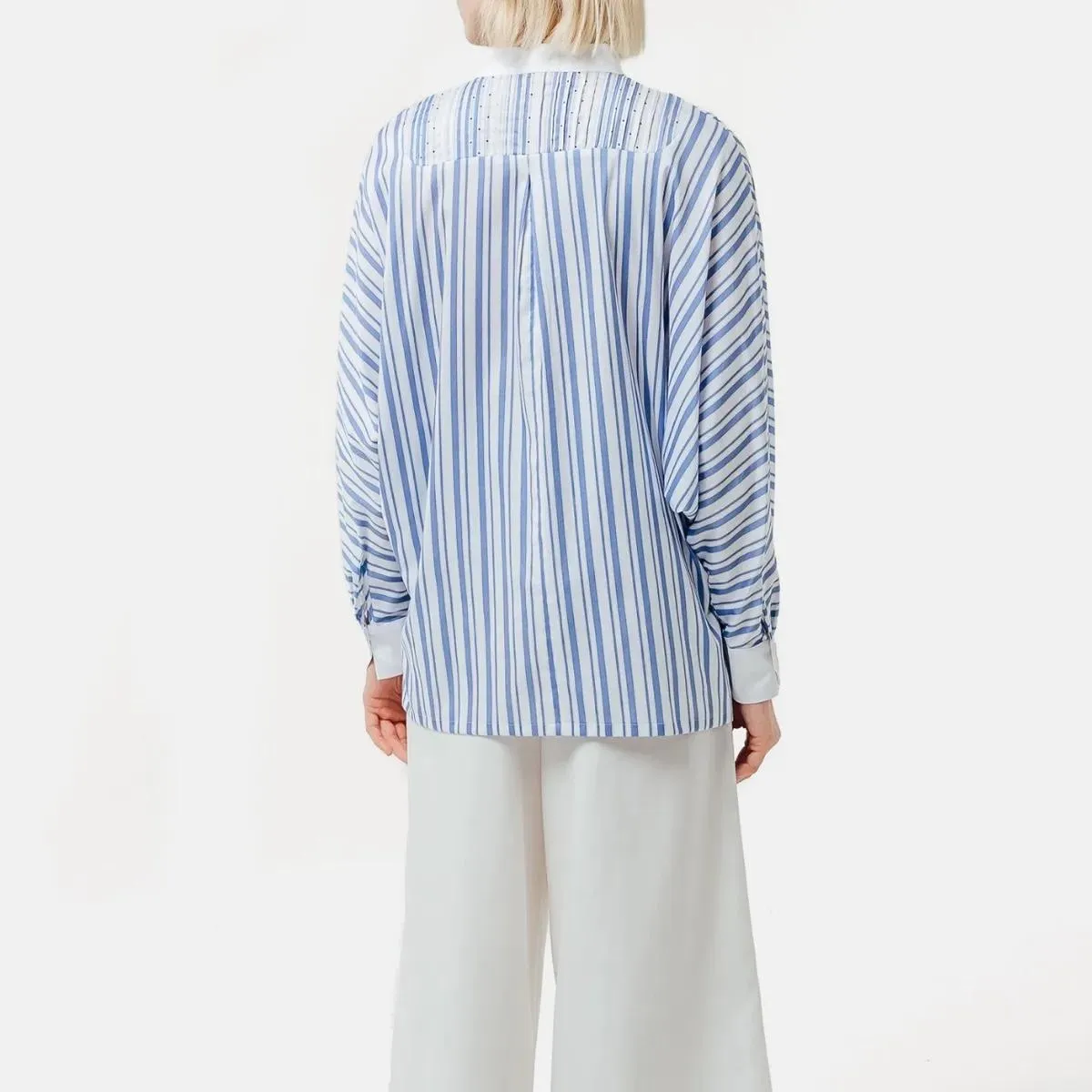 Helene Galwas - Blusenhemd BIANCARE - Größe M/L - blau – Bild 3