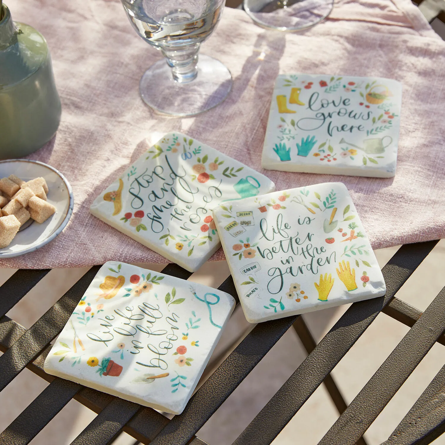 Untersetzer 4er Set Happy – Bild 2